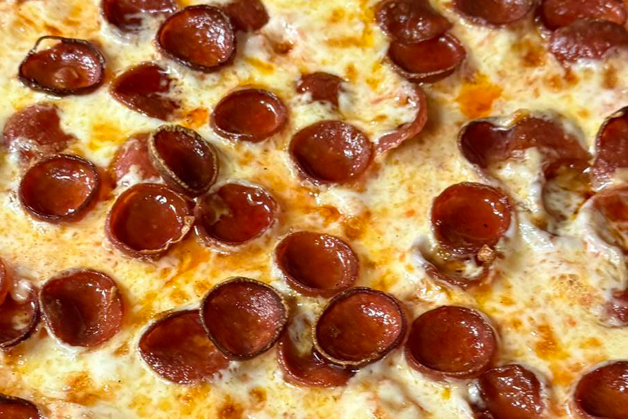 Sourdough crust close-up